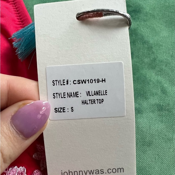 Johnny Was Villanelle Women's Swimsuit top Embroidered - Picture 3 of 5